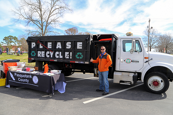 pasquotank county please recycle truck