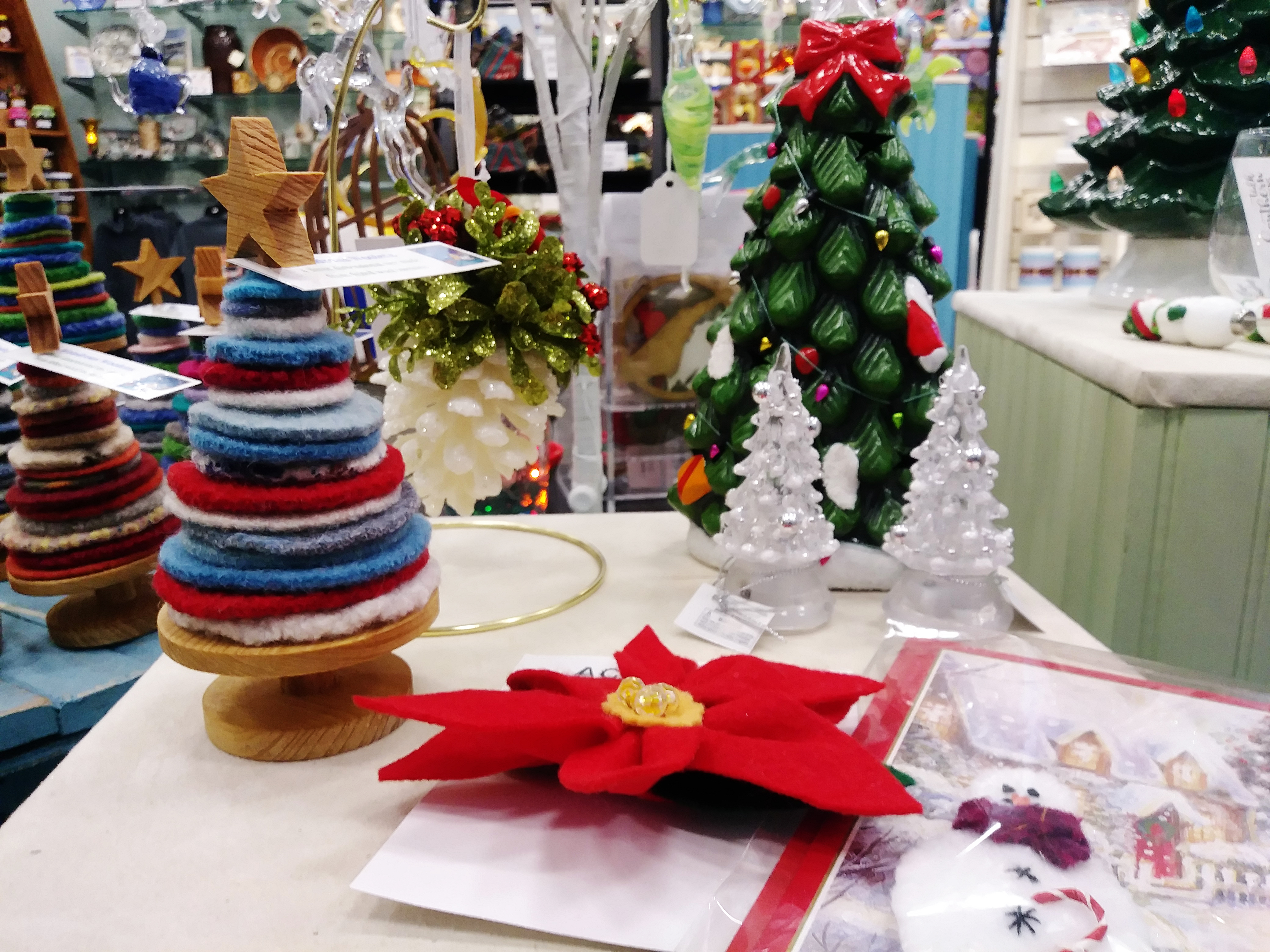 handcrafted ornaments and christmas decor, Museum of the Albemarle Gift Shop