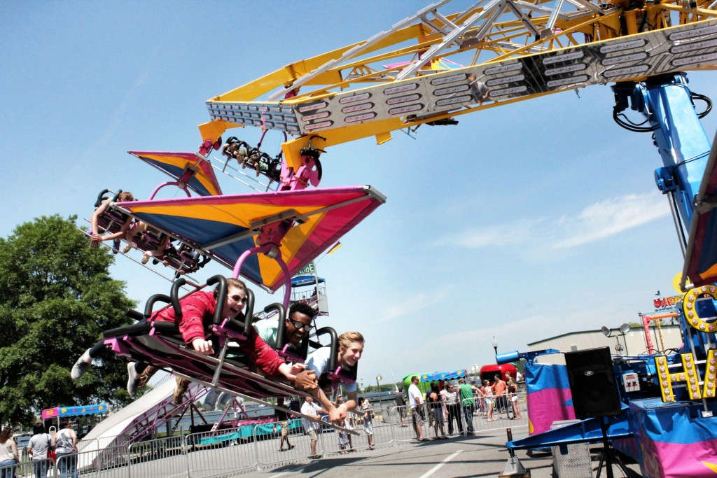carnival ride at Potato Festival