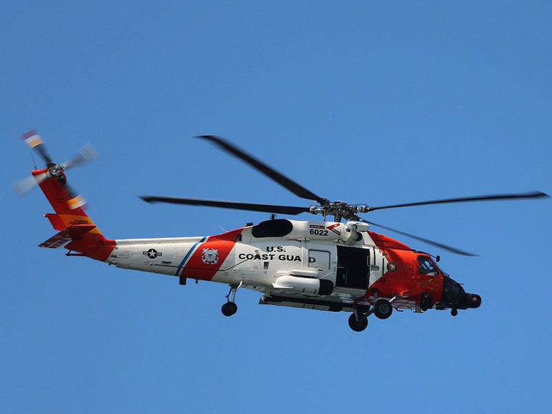 United States coast guard helicopter